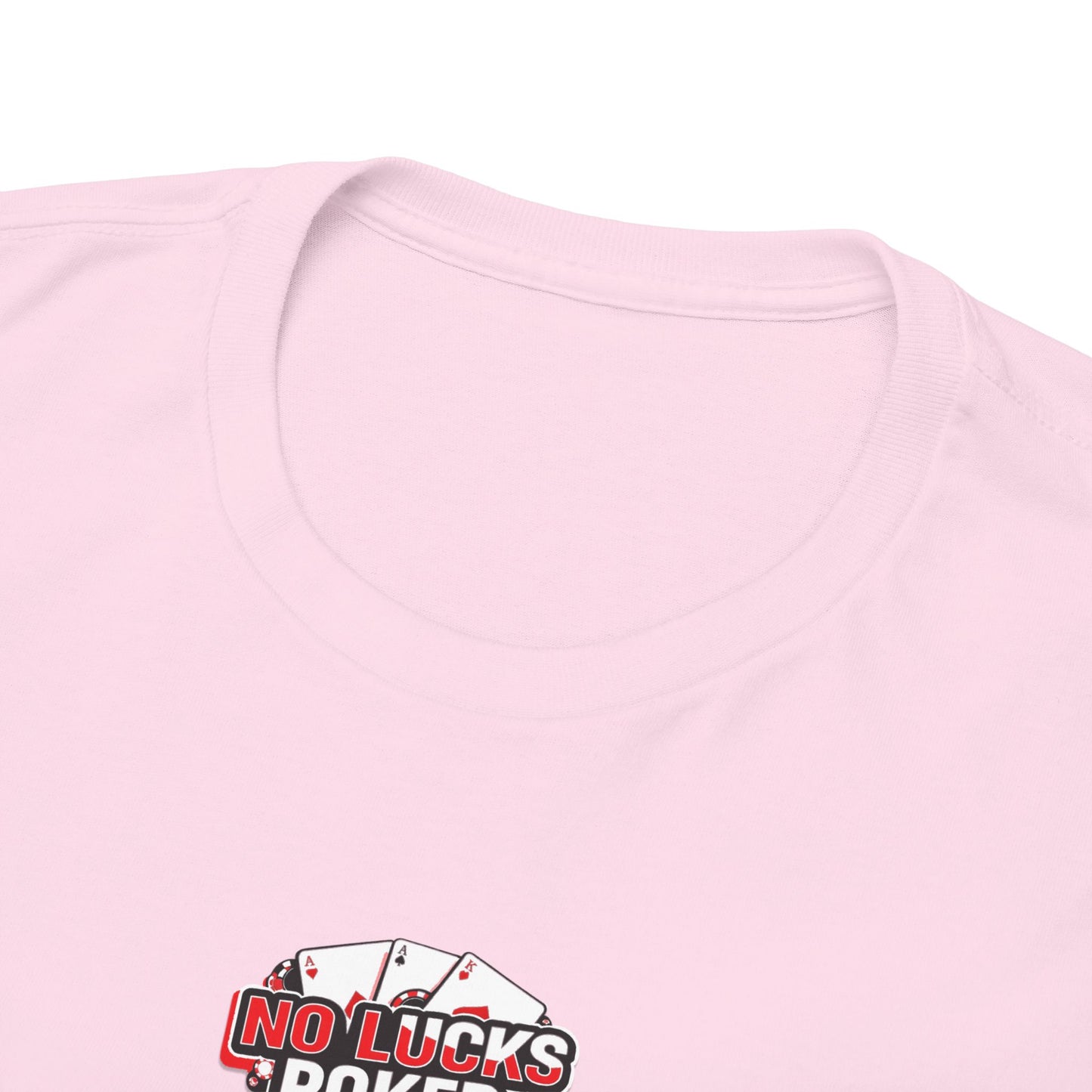 No Lucks Given – Hero/Villain Poker Skull Tee (Headphones Edition)