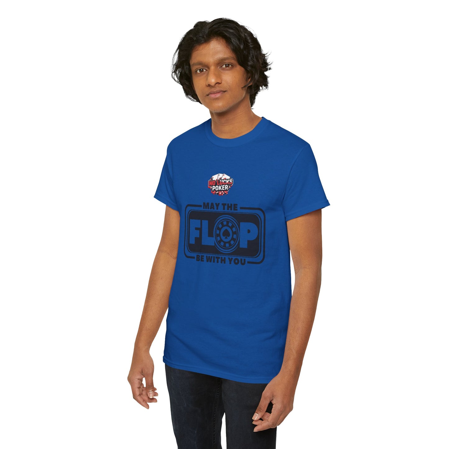 Zero Lucks – “May the Flop Be With You” Poker Logo Tee