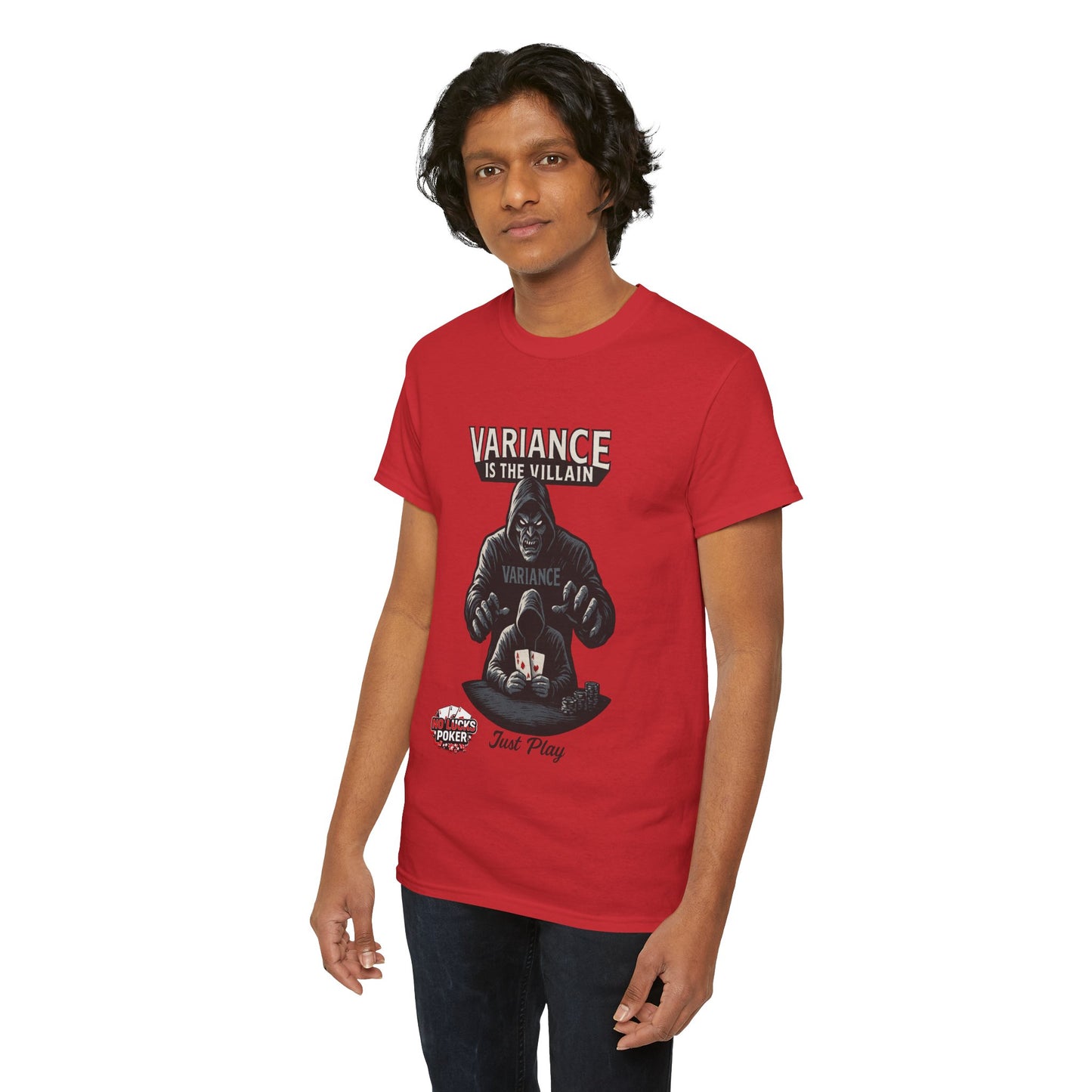 Variance is the Villain Poker T-Shirt | Zero Lucks – Fight the Swings