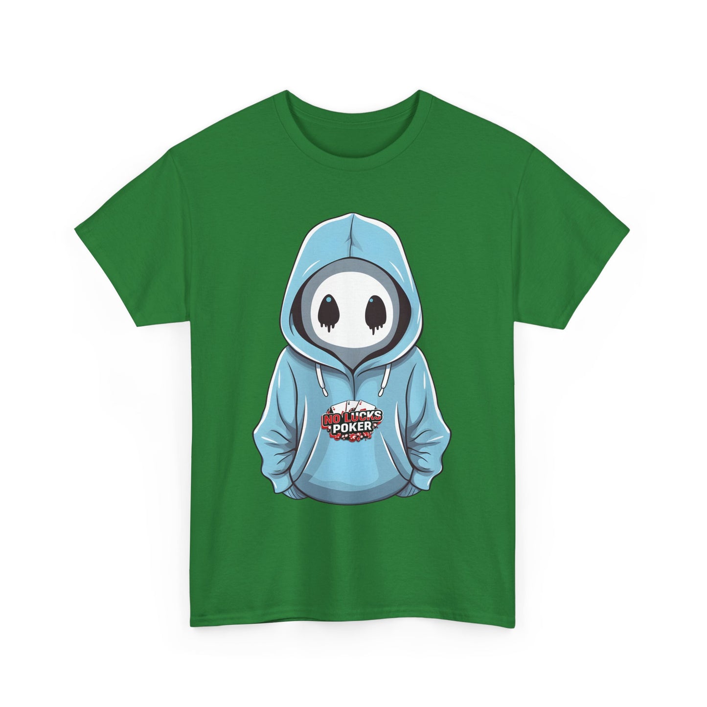 No Lucks Given – Mysterious Hoodie Player Poker Tee