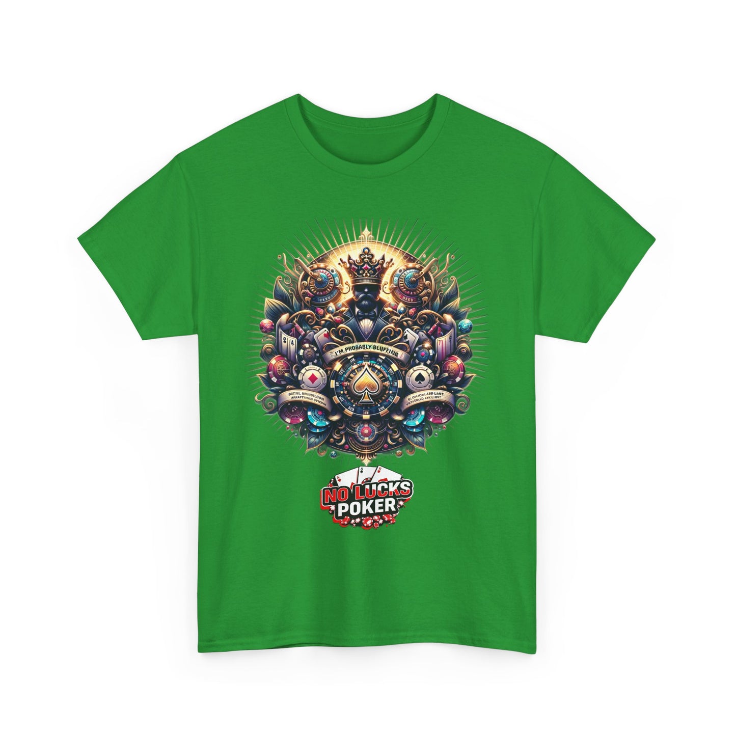 I'm Probably Bluffing unisex heavy cotton tee Poker Apparel