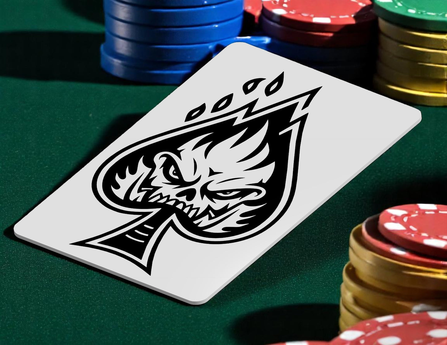 Pocket Aces Monster - Custom 3D Printed Poker Cut Card – Casino & Home Game Dealer Accessory