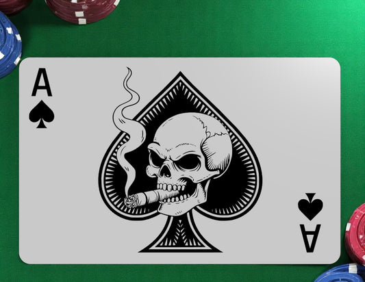 Pocket Aces Skull - Custom 3D Printed Poker Cut Card – Casino & Home Game Dealer Accessory