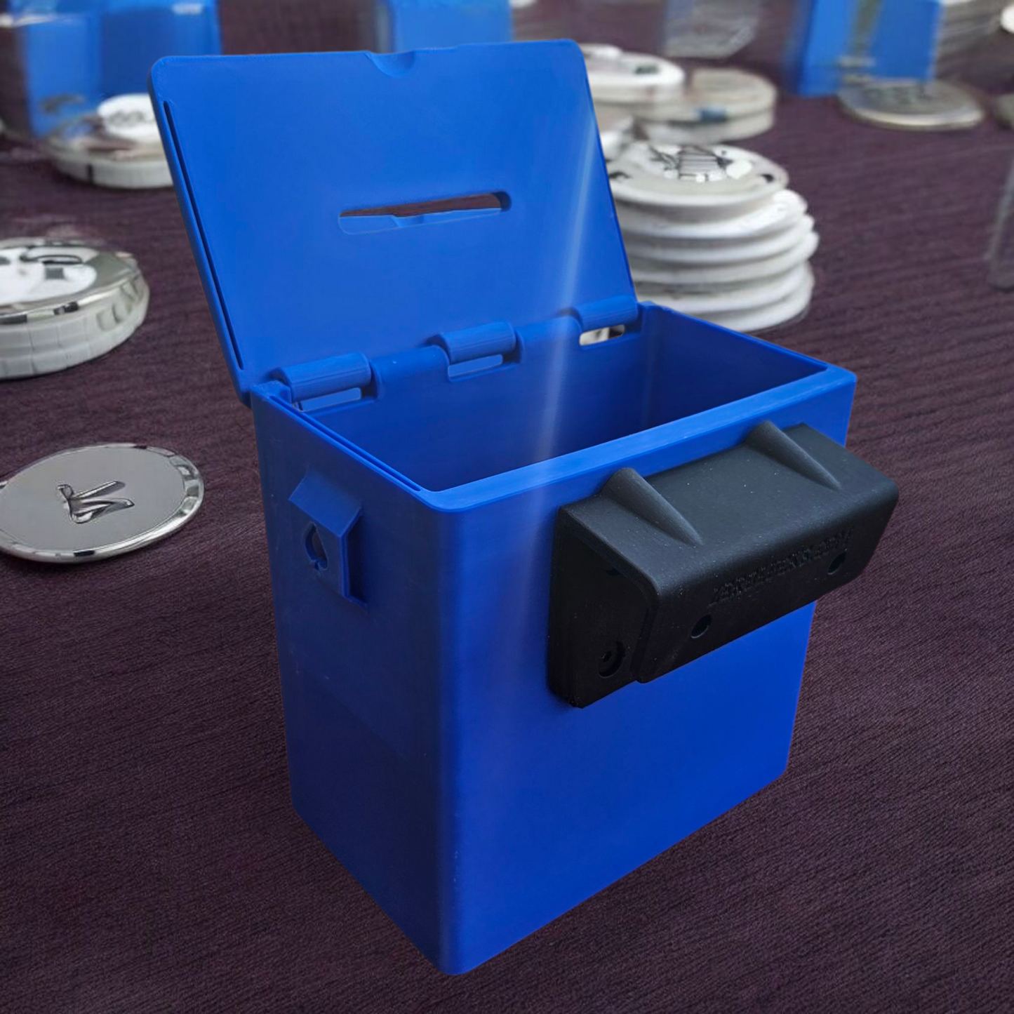 Toke Box: Dealer 3D Printed W/ J-Hook Casino Style Choose Color And Lid Text