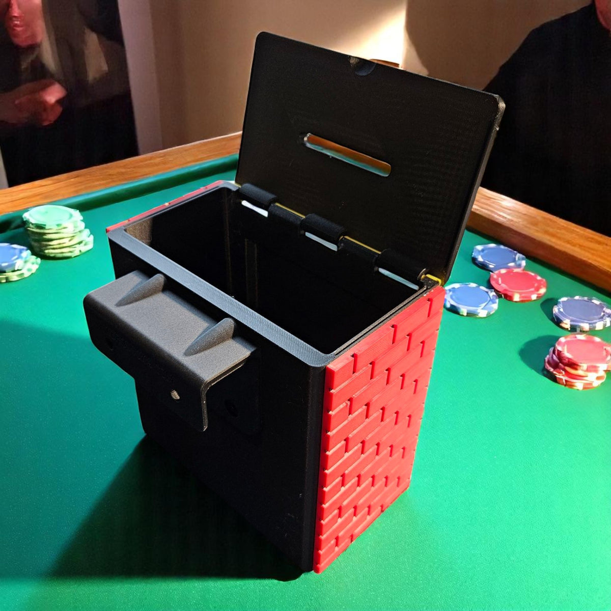 Dealer Tips Box Super Mario Tribute Toke Box – Custom Poker Dealer Tip Box with Lid ...