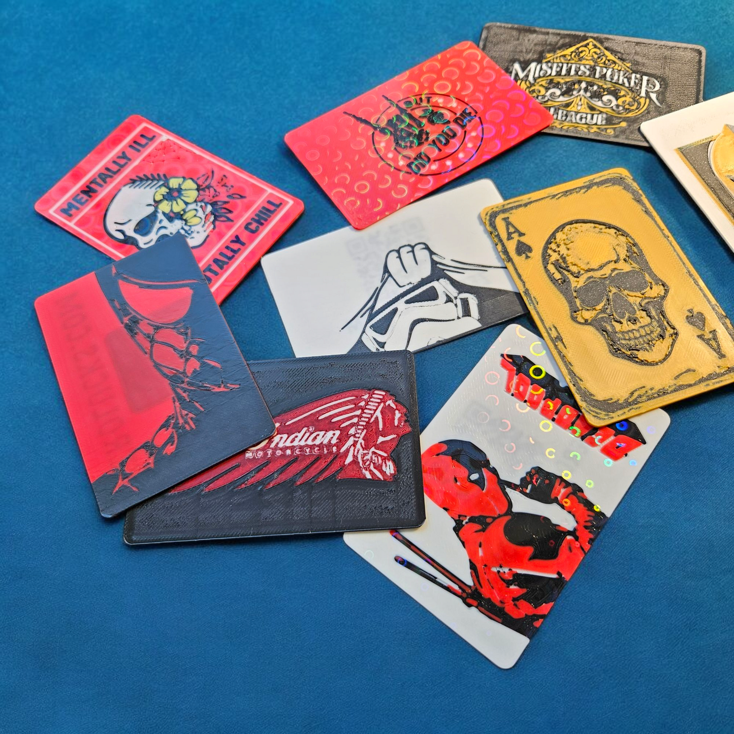 Custom 3D Printed Poker Cut Card – Personalized Text or Design (2–4 Colors)